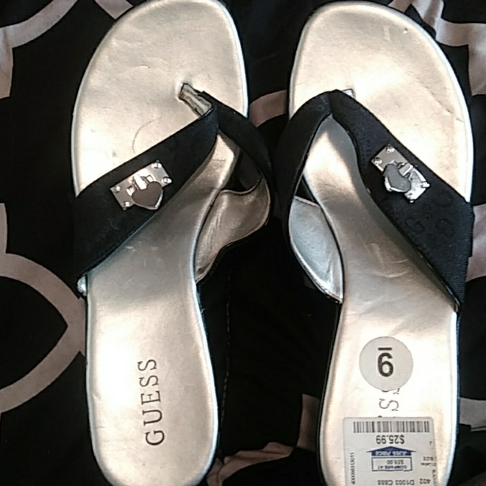 Platform sandals by guess size 9